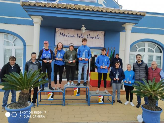Ganadores de la Copa de Andalucía de Vela celebrada en Isla Canela.