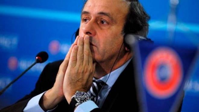 Michel Platini en su etapa como presidente de la UEFA (Foto: EFE).