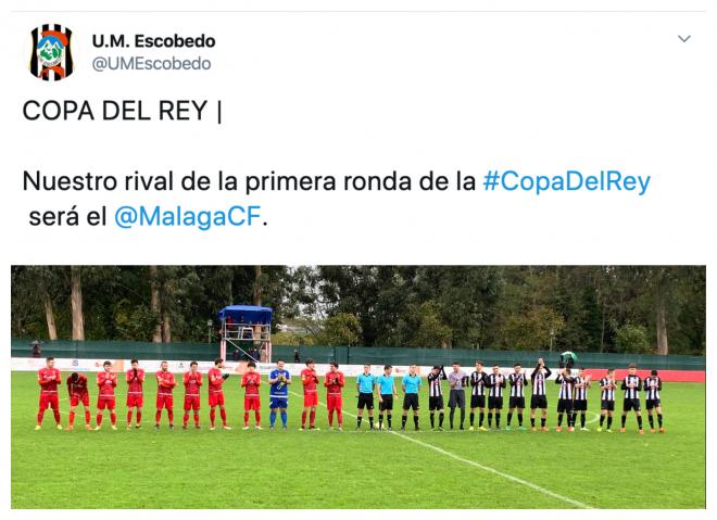 Escobedo y Málaga se medirán en Copa del Rey (Foto: UM Escobedo).