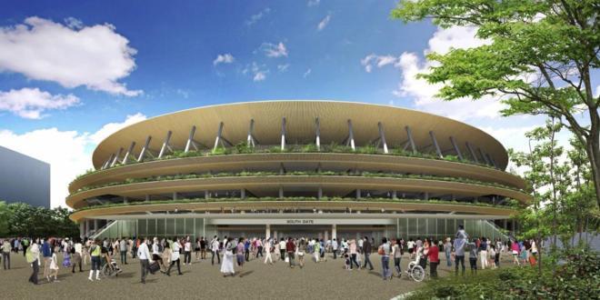 Proyecto presentado como el nuevo Estadio Nacional de Tokio, ahora ya finalizado (Foto: @EFE).