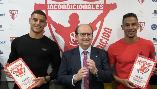 José Castro, junto a Fernando y Diego Carlos, en la PS Incondicionales (Foto: SFC).