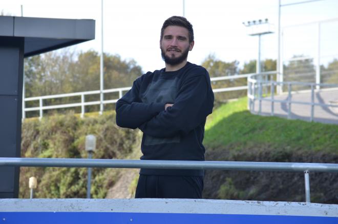 Portu, jugador de la Real Sociedad, en la entrevista con ElDesmarque (Foto: Giovanni Batista).