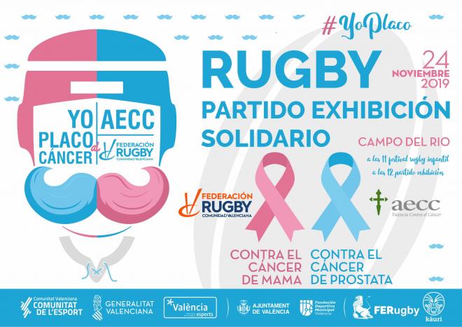 Este domingo 24 de noviembre tendrá lugar un festival de rugby solidario para concienciar sobre el cáncer de mama y de próstata.