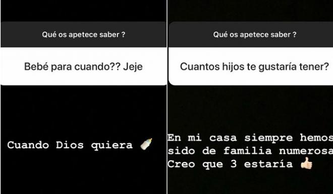 Las repuestas de Lorena Gómez en su Instagram en la que habla de su deseo de ser madre.