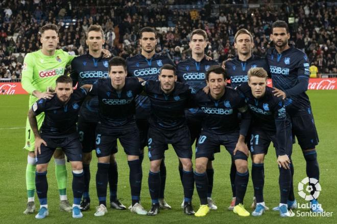 Once inicial de la Real Sociedad ante el Real Madrid (Foto: LaLiga).