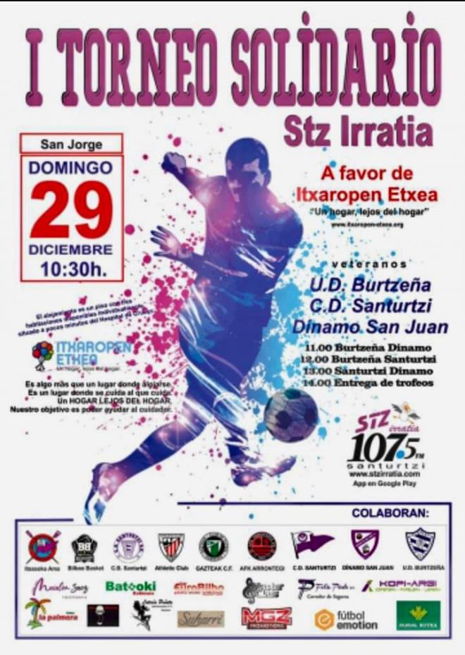 El I Torneo Benéfico Santurtzi Irratia cobrará vida el 29 de diciembre, en San Jorge.