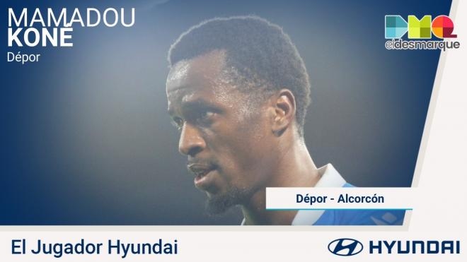 Mamadou Koné, Jugador Hyundai del Dépor-Alcorcón.