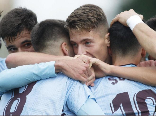 Celebración del gol de Solís (Foto: RCCV).