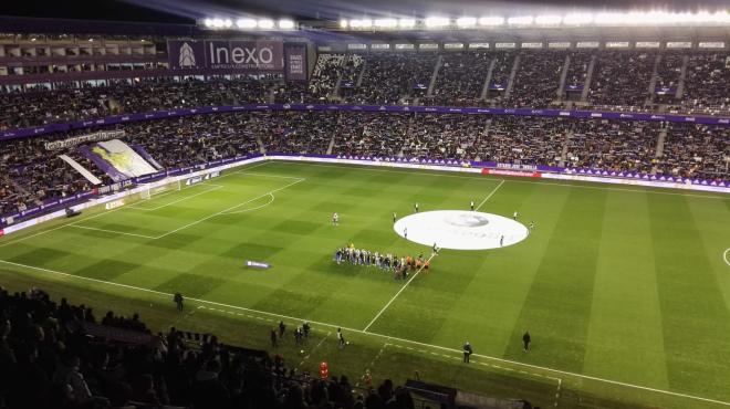 El Nuevo Estadio José Zorrilla, antes de un partido del Real Valladolid.