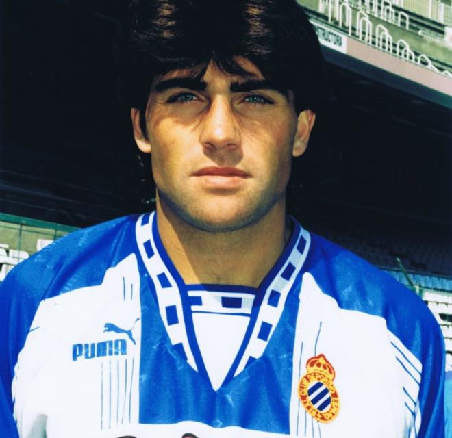 Lluis González, padre de Edgar, en el Espanyol.