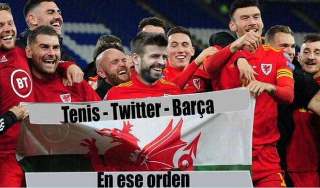 Gerard Piqué, protagonista en los memes de la Copa Davis.