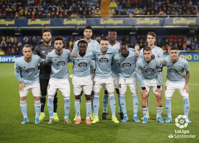 Once titular del Celta contra el Villarreal (Foto: LaLiga).