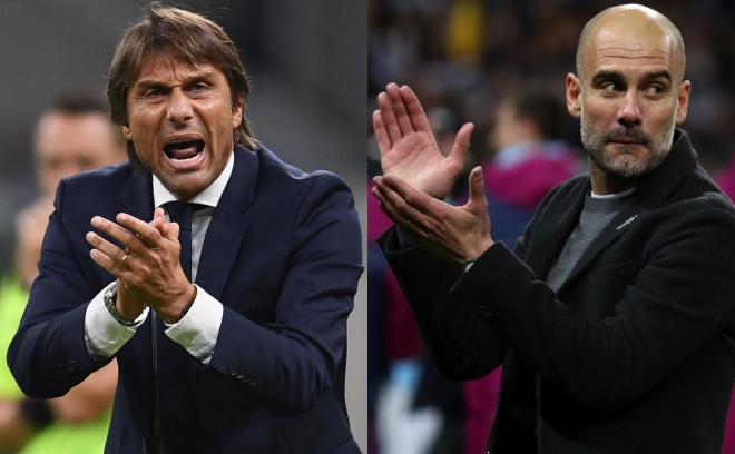 Antonio Conte y Pep Guardiola.