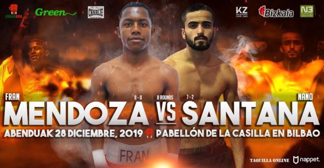 Fran Mendoza y Nano Santana pelean el 28 de diciembre en La Casilla de Bilbao.