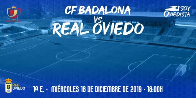 Horario de la primera eliminatoria de Copa del Rey contra el Badalona.