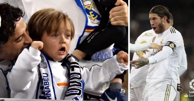 Jorge, el pequeño fan del Real Madrid y Sergio Ramos.