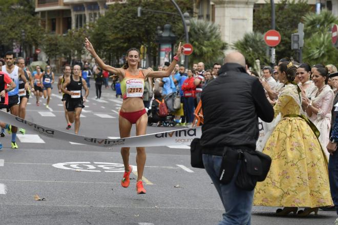 Alberto López Barceló y Maria José Cano, ganadores del Circuito Divina Pastora de Carreras Populares