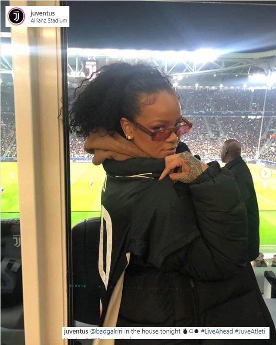 Rihanna, en el Juventus Stadium.