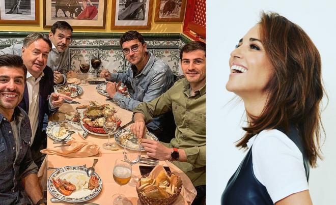Iker Casillas se va de cena con Miguel Torres y Paula Echevarría les manda una indirecta.