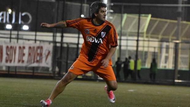 Ariel Ortega en los veteranos de River