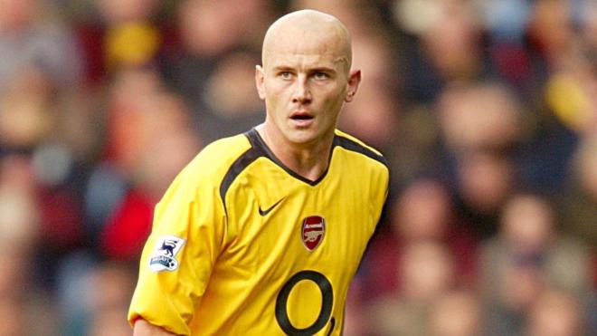 Pascal Cygan, en un partido con el Arsenal.