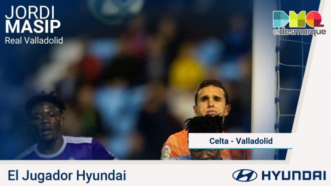 Jordi Masip, jugador Hyundai del Celta-Real Valladolid.
