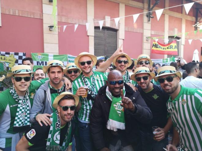 Aficionados del Real Betis en Mallorca.
