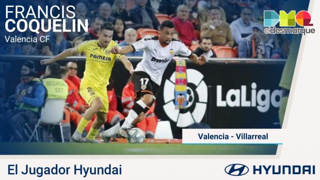 Coquelin, jugador Hyundai del Valencia-Villarreal.