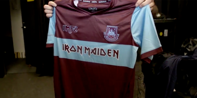 La nueva camiseta especial con la colaboración Iron Maiden-West Ham.