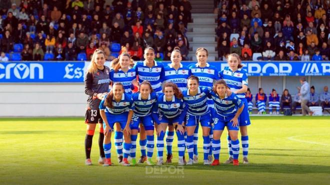 Las jugadoras del Dépor ABANCA en su partido frente al Sevilla (Foto:RCD)