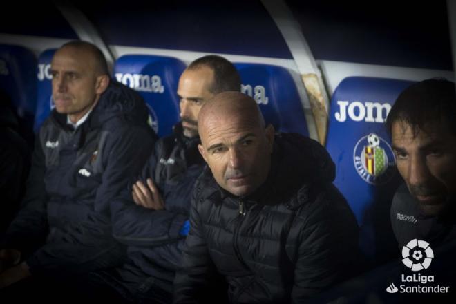 Paco López en el partido contra el Getafe. (Foto: LaLiga)