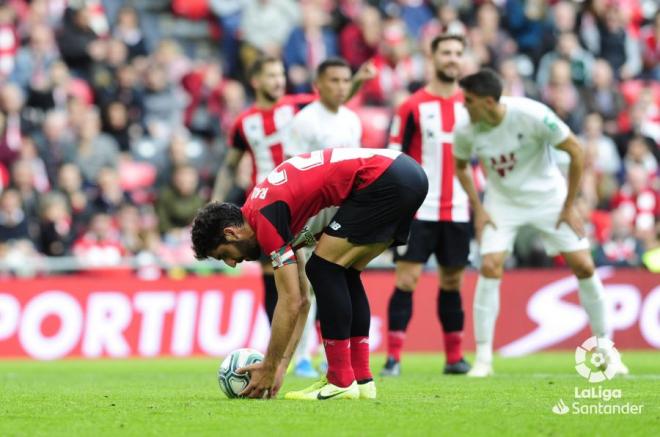 Diego Martínez admitió no ver nada claro el penalti a Raúl García (Foto: LaLiga).