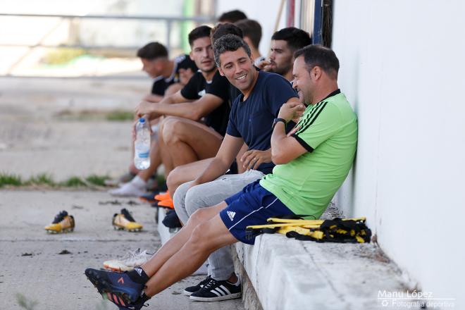 Óscar Carazo y José María Salmerón en una imagen de la pasada temporada. (Manu López / Albiazules.es).