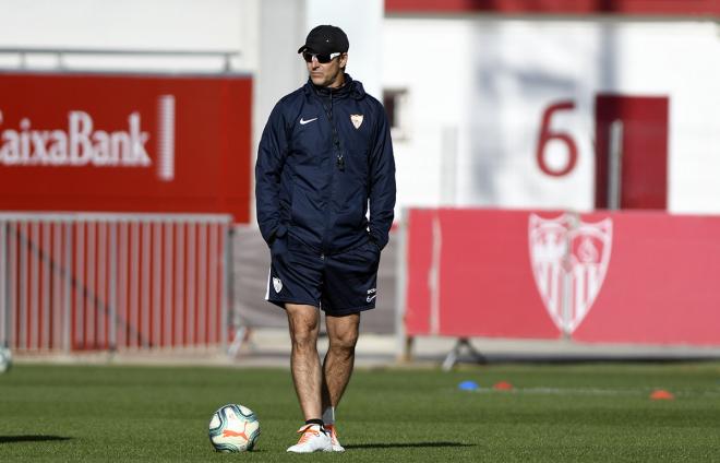 Julen Lopetegui, entrenador del Sevilla FC (foto: Kiko Hurtado).