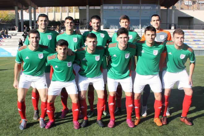 Once de Euskadi ante Canarias en la primera jornada de la Copa de las Regiones UEFA. (Foto: RFFM).