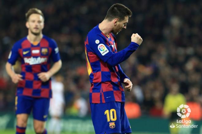 Gol de Leo Messi, en el FC Barcelona - Mallorca (Foto: LaLiga).