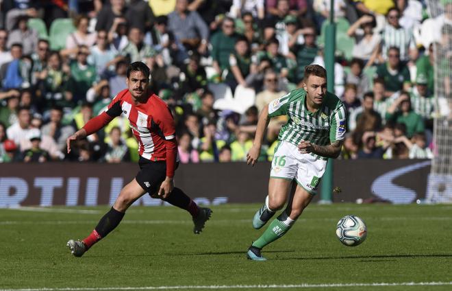 Lance del partido entre el Betis y el Athletic (Foto: Kiko Hurtado).