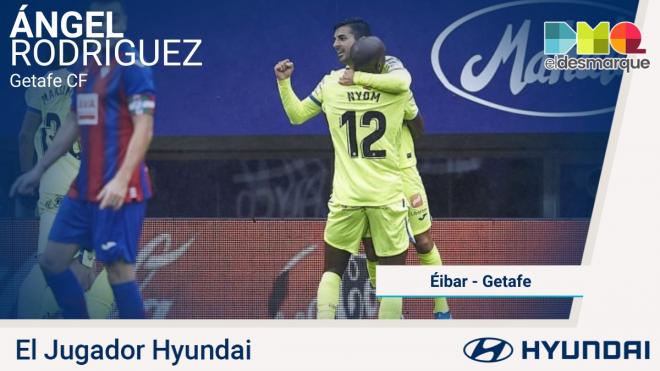 Ángel, jugador Hyundai del Eibar-Getafe.