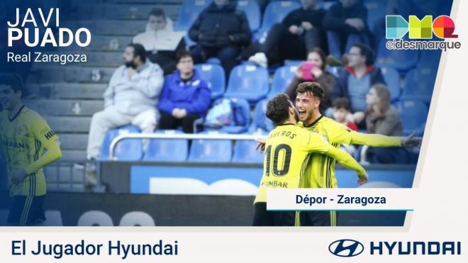 Puado, jugador Hyundai del partido en Riazor.