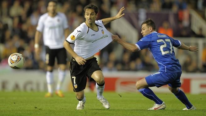 Jonas anotó el tanto que, a la postre, fue clave en el descenso del Villarreal CF (Foto: UEFA)