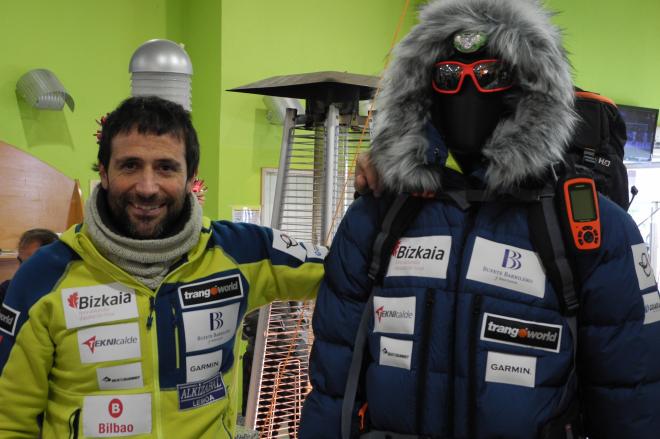 Alex Txikon cuando iniciaba en enero un nuevo intento al Everest invernal que no ha podido consumar.