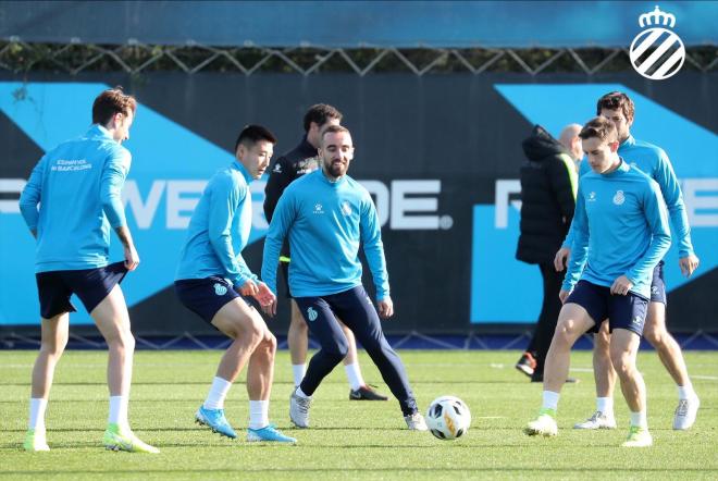 Imagen de una sesión de entrenamiento (Foto: RCDE).