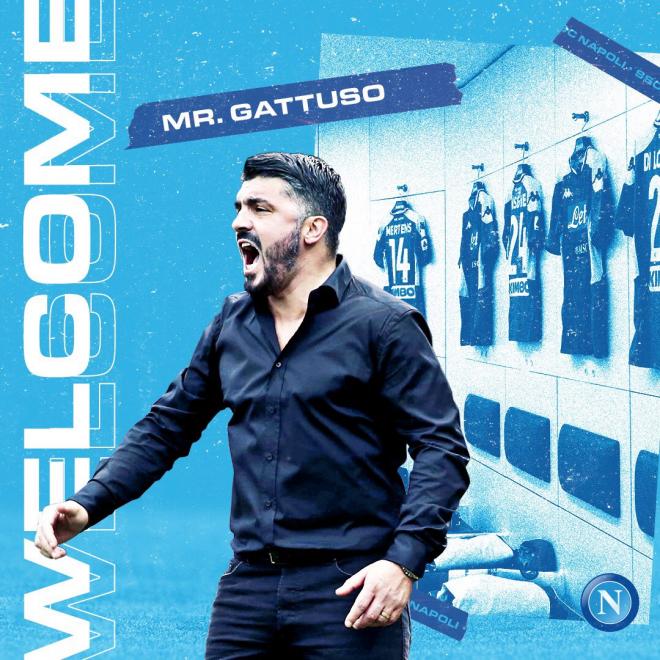 Gattuso, nuevo entrenador del Nápoles.