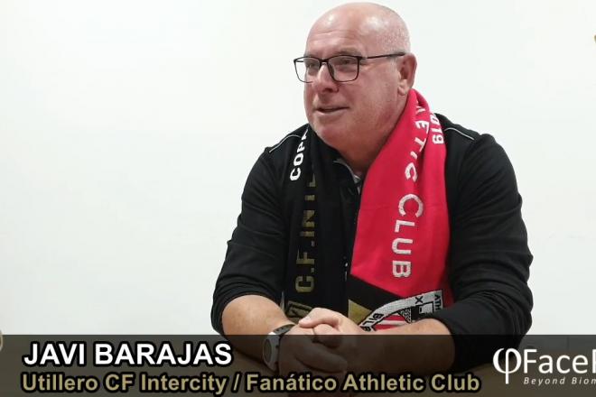 Javier Barajas, utillero del Intercity y aficionado del Athletic.