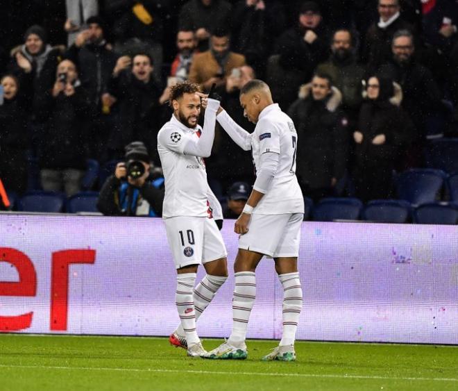 Neymar y Mbappé, en el PSG-Galatasaray (Foto: PSG).