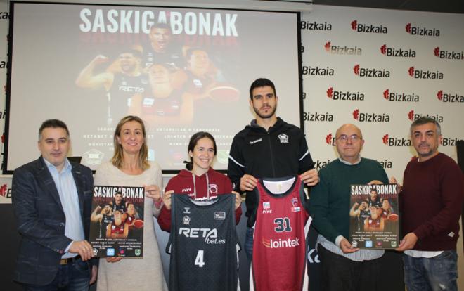 Bilbao Basket y Gernika KESB ha firmado su acuerdo de colaboración en la Kirol Etxea de Bilbao (Foto: Gernika KESB).