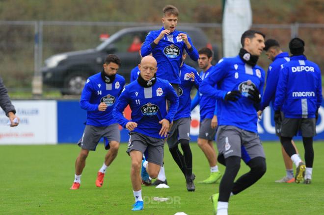 Entrenamiento del Deportivo en Abegondo (Foto:RCD)