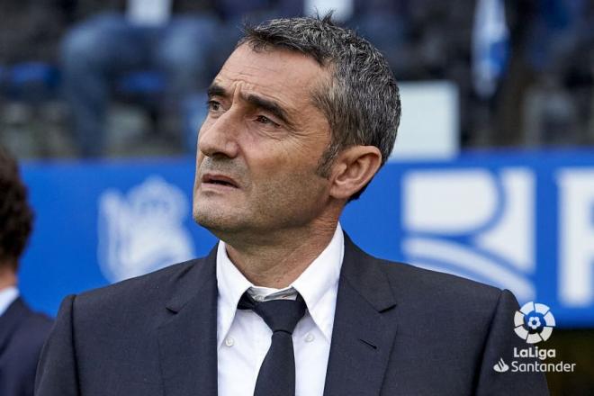 Valverde, ante la Real (Foto: LaLiga).