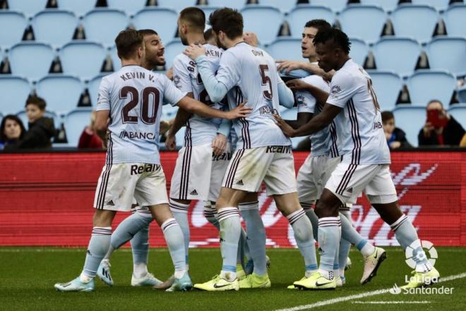 Celebración de un gol (Foto: LaLiga).