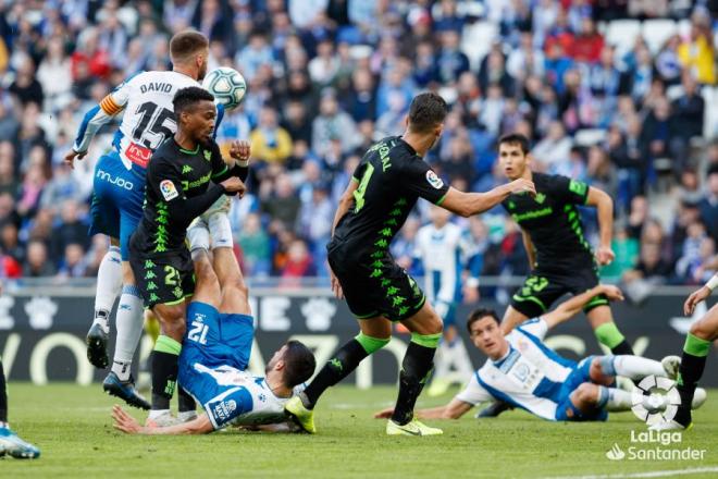 Imagen del gol del Espanyol (Foto: LaLiga).